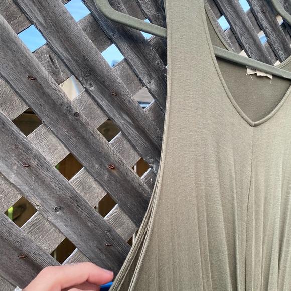 Ultra ❤️ Flirt - Sleeveless Khaki Green Dress - Picture 8 of 12